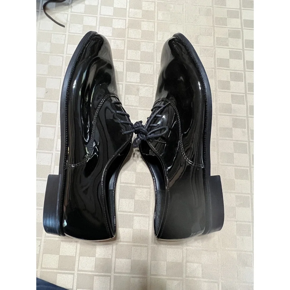 Barclay Shoe Co. Mens Black Dress Shoes Size 15M‎ Round Toe RT007